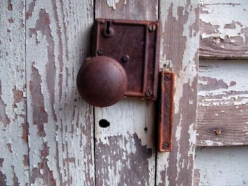 old door lock