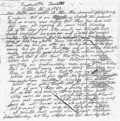 Civil War Letters 9 Blind Pig and The Acorn