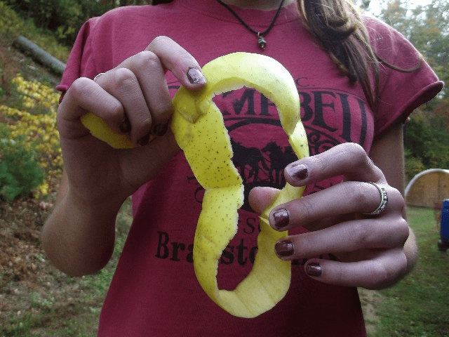 My life in appalachia - Throw An Apple Peel Over Your Shoulder To See Who You'll Marry