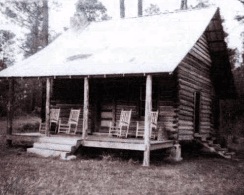 The log cabin in GW's story