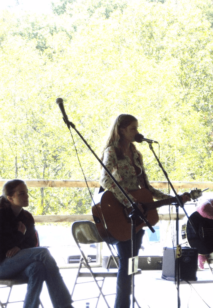 Chitter singing at the JCCFS Fall Festival