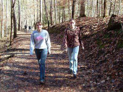 Hiking at deep creek nc