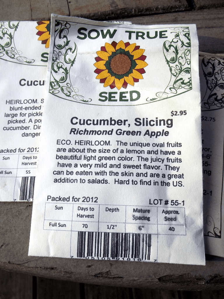 Sow True Seeds Richmond Green Apple Cucumber