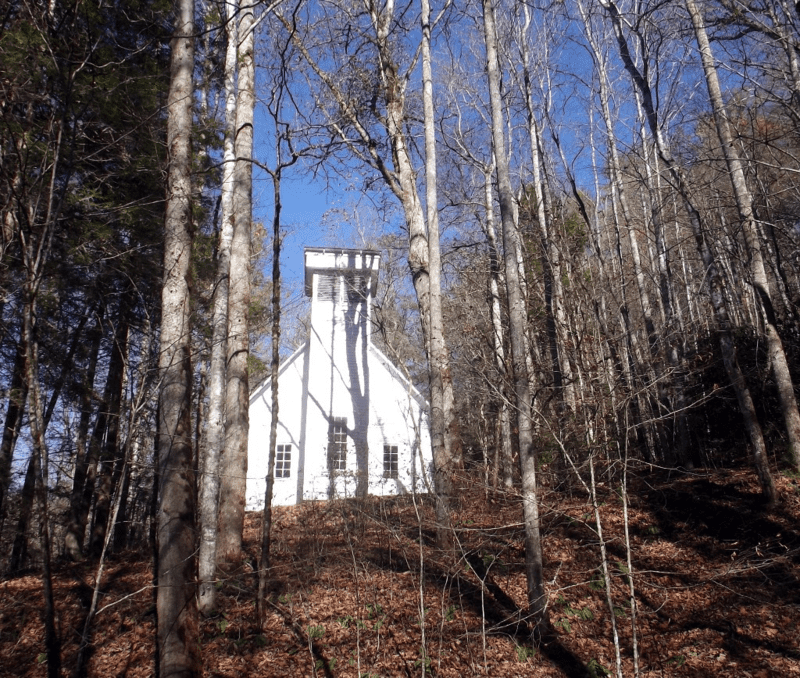 Oconaluftee church smoky mtn park