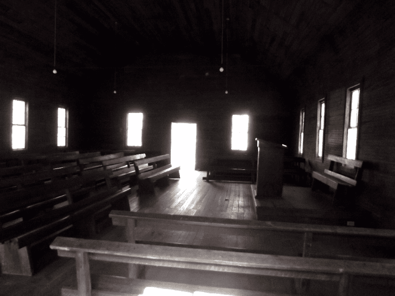 Inside lufty baptist church