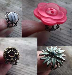 Pinterest how to make a button ring look amazing