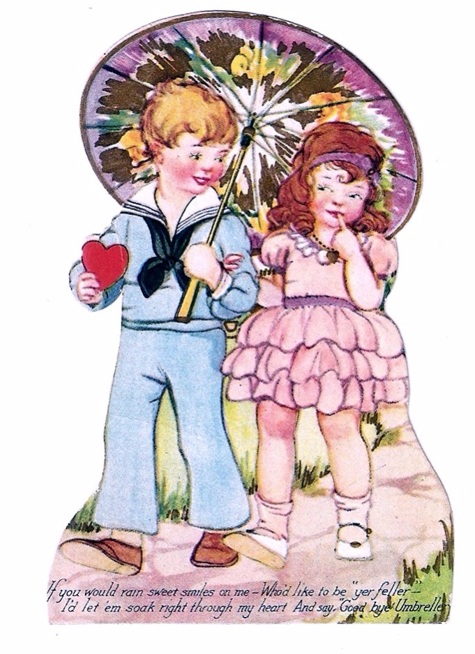 Free vintage valentines card