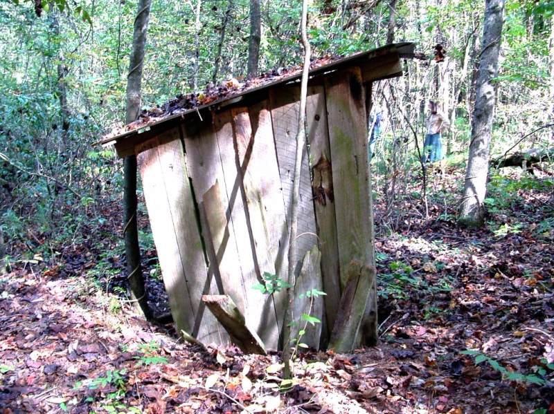 Old outhouse in western nc