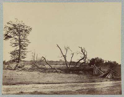 Confederate lines at Cold Harbor, Va.