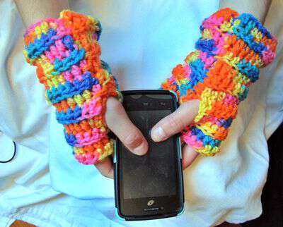 Rainbow gloves 2
