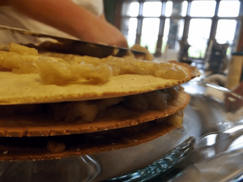 Apple stacks at christmas