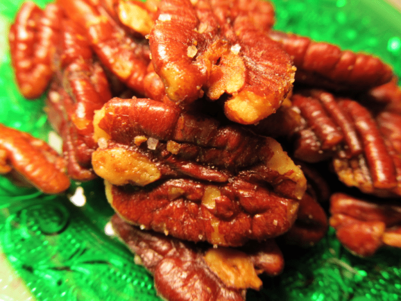 Easy salted roasted pecans