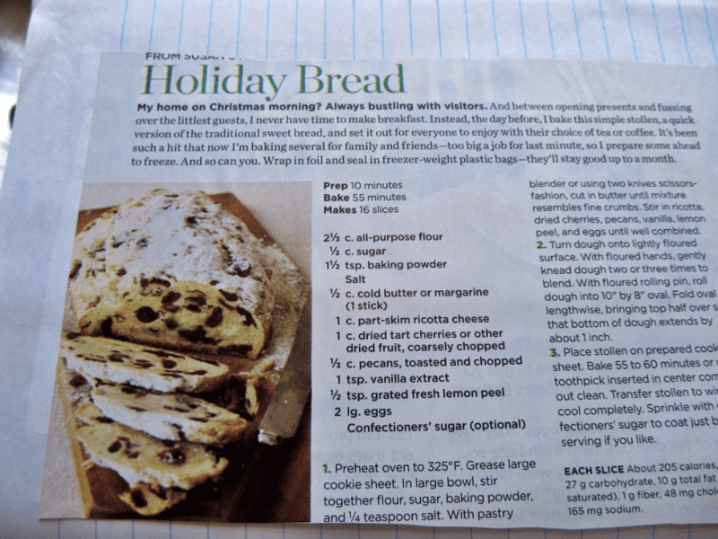 Christmas bread