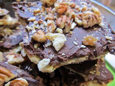 Saltine Cracker Toffee Candy