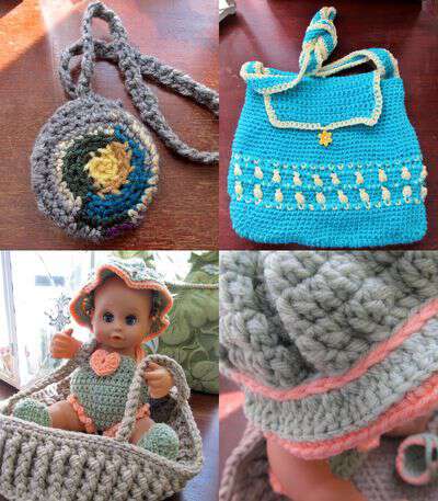 Grannys crocheted items in the blind pig and the