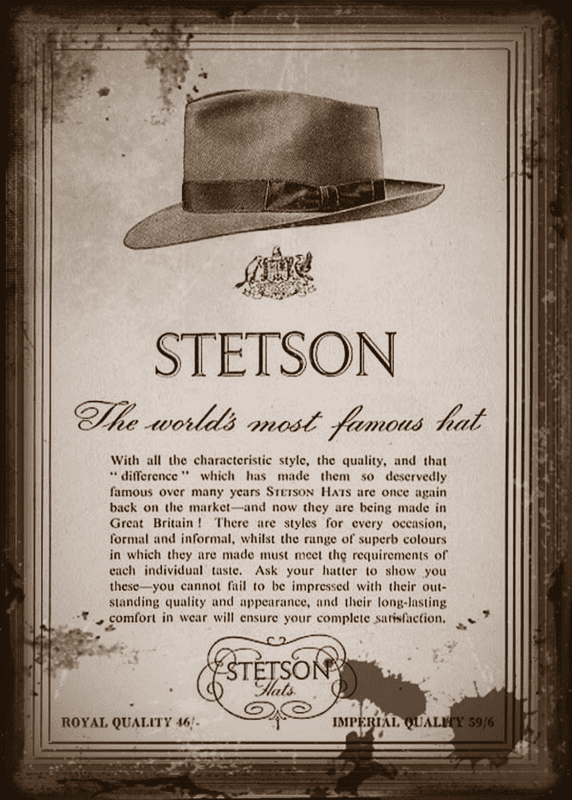 My daddys stetson hat