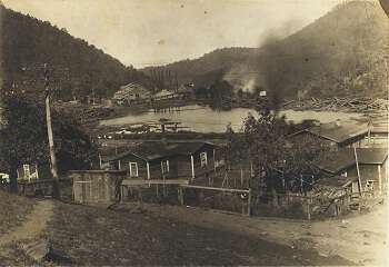 Sunburst logging town (present day Lake Logan)