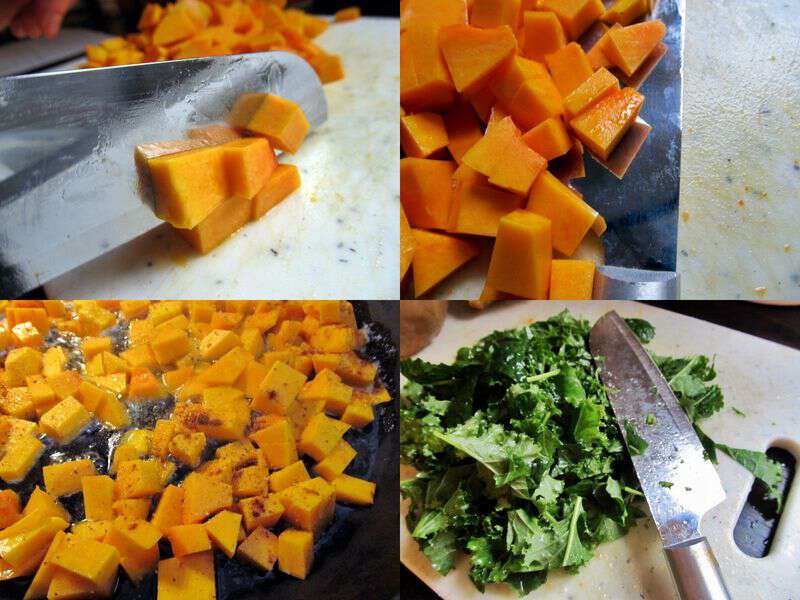 Kale and squash recipe