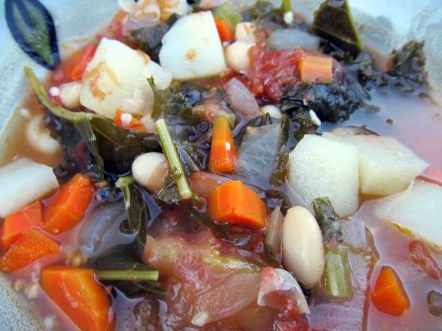 Hearty kale soup