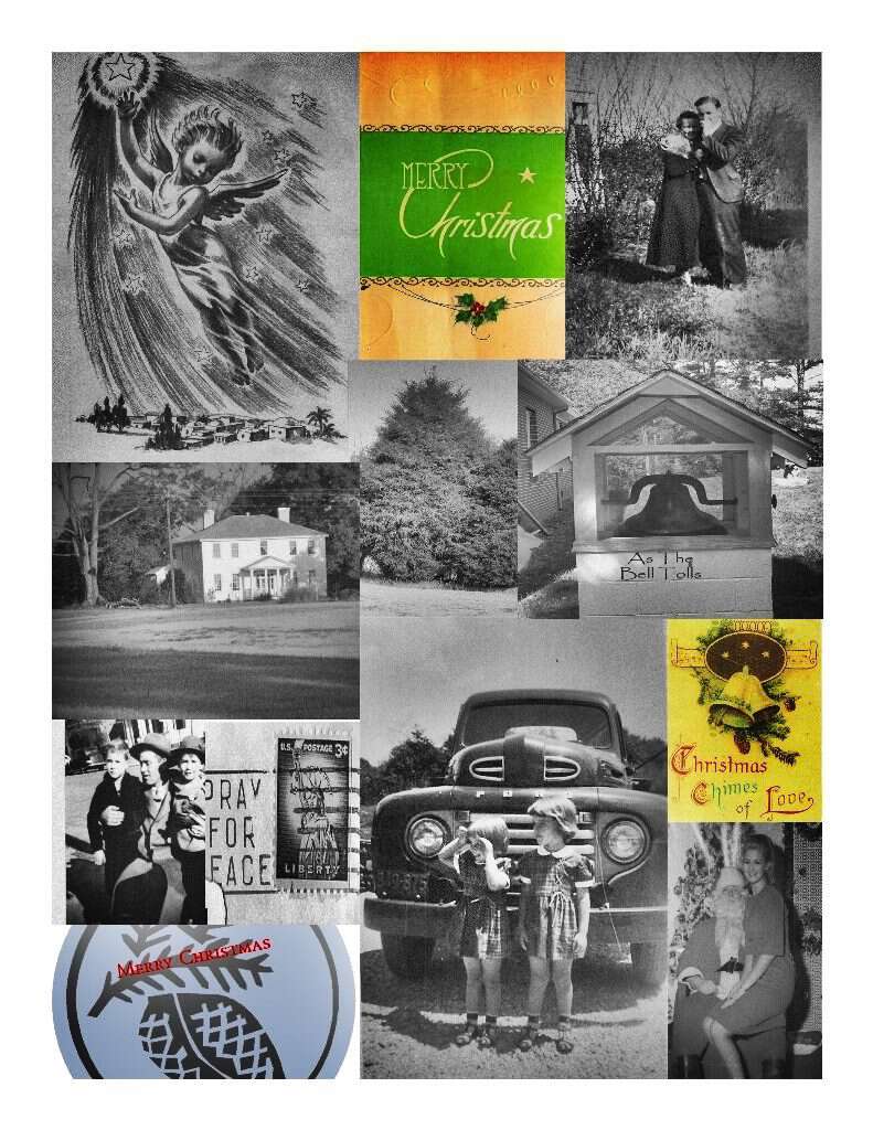 old christmas collage