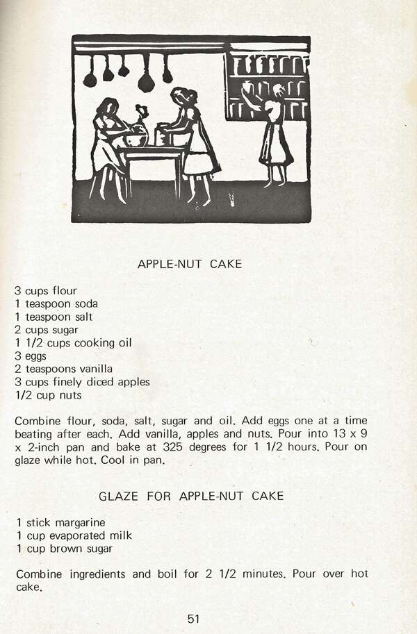 Apple Nut Cake from the JCCFS in brasstown nc