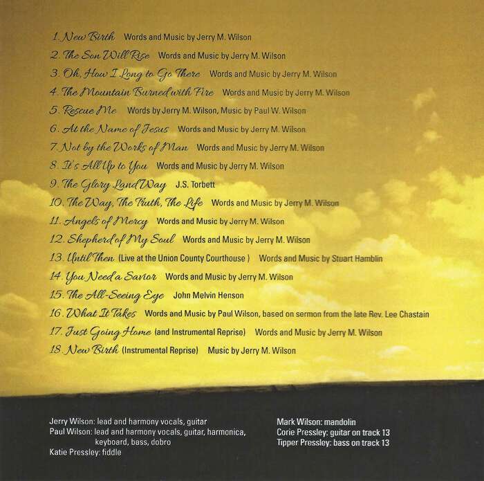 Songs on Shepherd of My Soul by Jerry and Paul Wilson