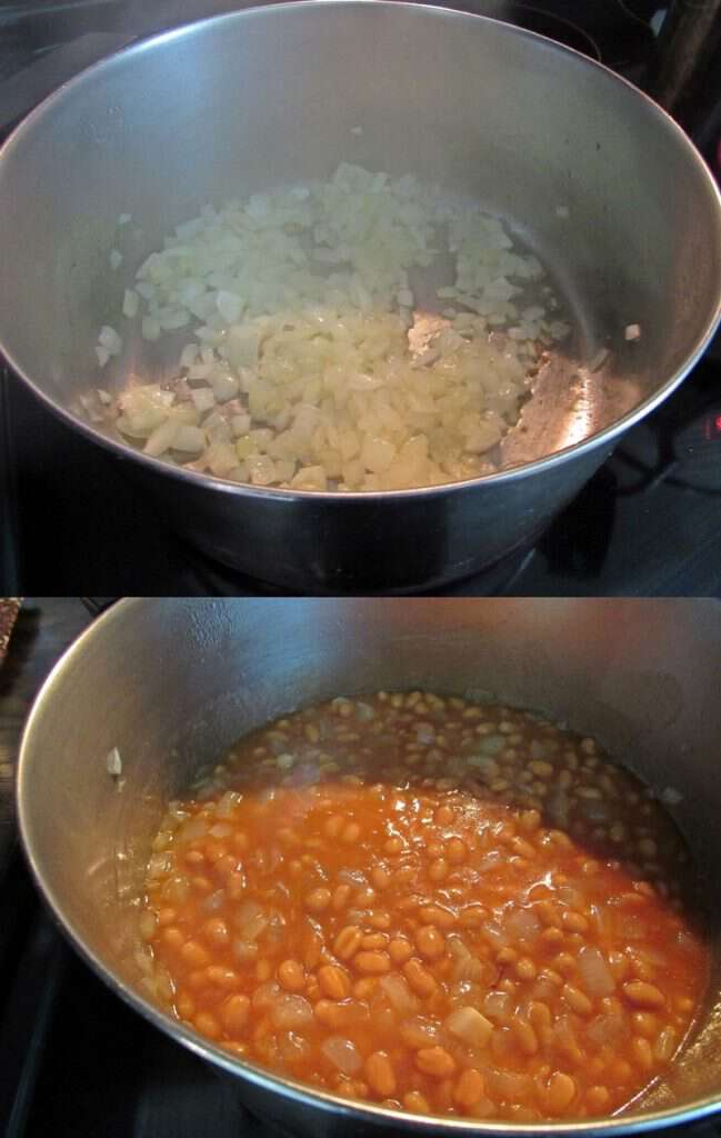 Easy baked beans or mountain beans