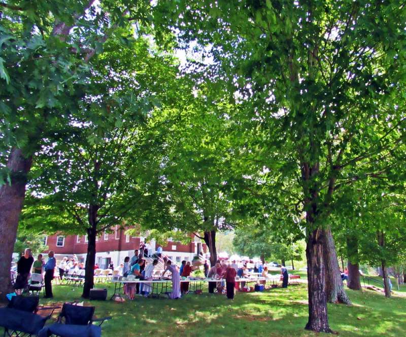 Dinner on the grounds in appalachia