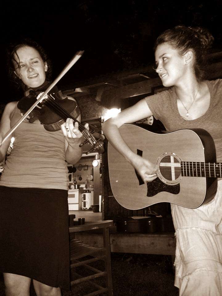 The pressley girls serenading