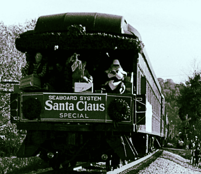 Santa train from kingston archives