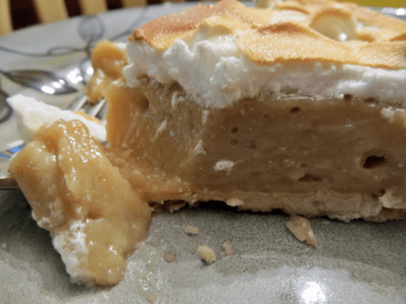 Grandmother's butterscotch pie