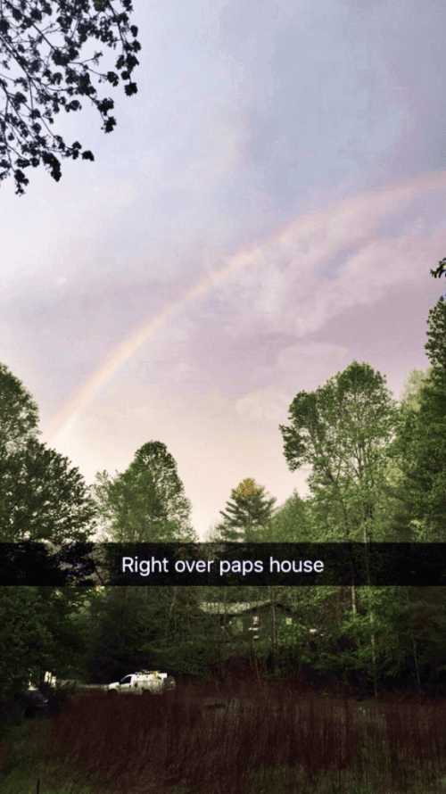 Pap's rainbow - the day pap died