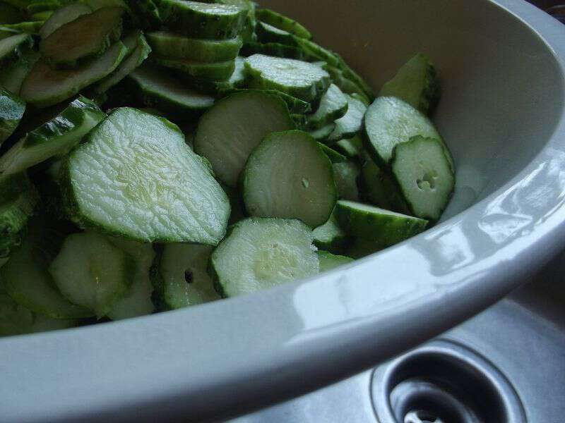 making bread and butter pickles