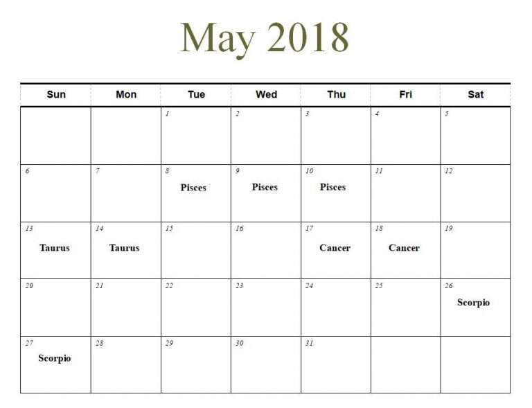 Planting by the Signs for May 2018