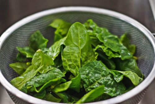 bowl of spinach