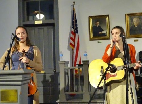 two girls with instruments the pressley girls