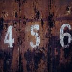 wooden board with the numbers 4 5 and 6