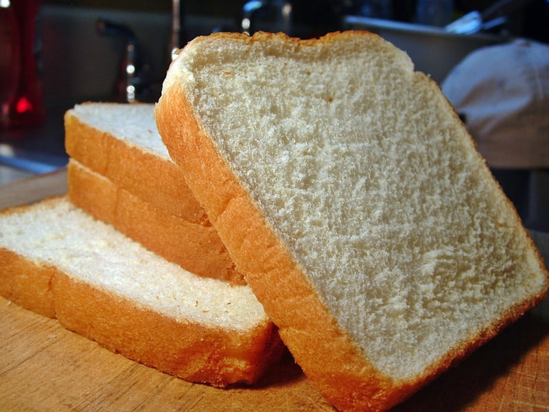 light bread on cutting board