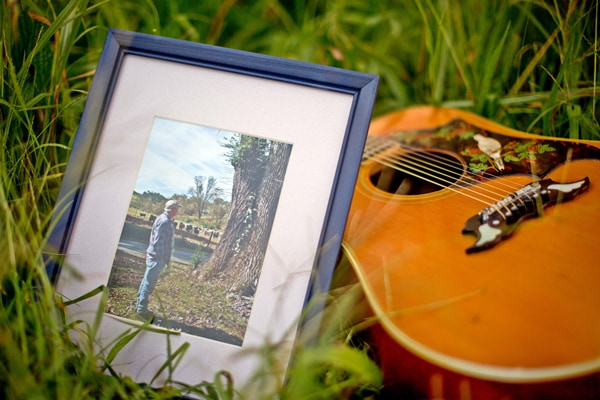 pap's photo and guitar