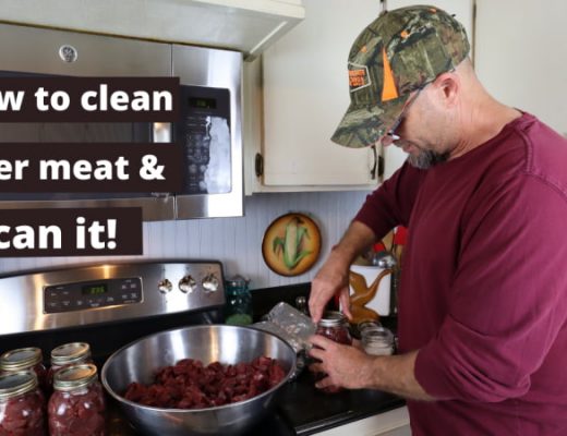 Matt cleaning deer meat