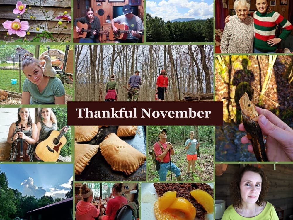 collage of photos thankful