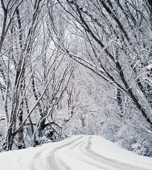 snowy road