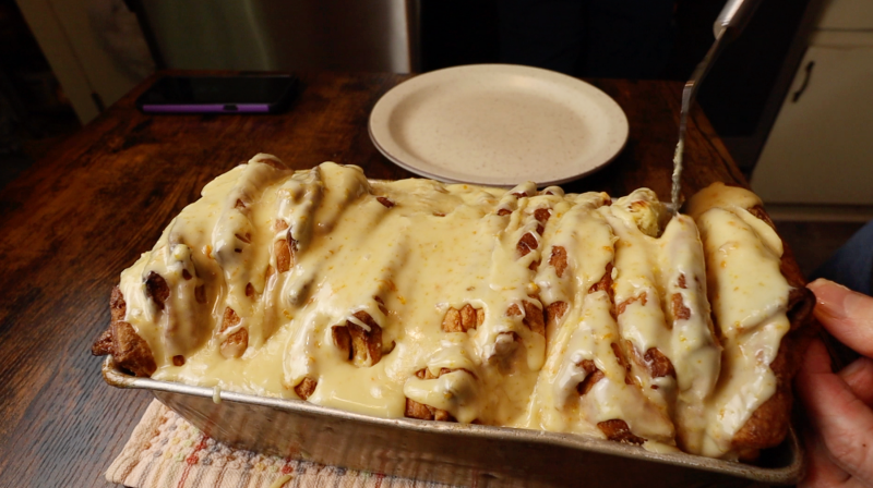 orange cinnamon pull apart bread