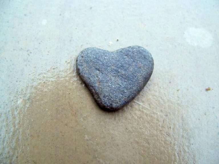 heart shaped rock
