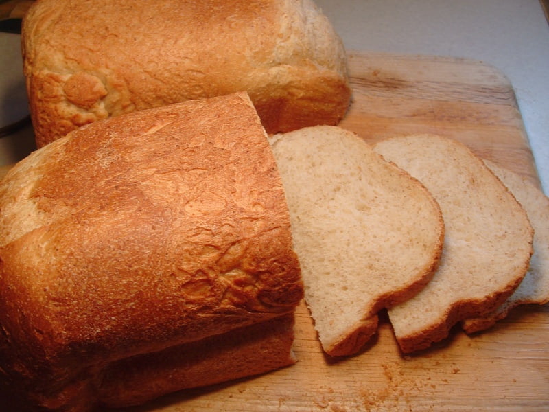 I bought a bread machine, and after 3 tries I successfully made a good  gluten free loaf! Size comparison in photo 2 of the homemade bread next to  a slice of Canyon