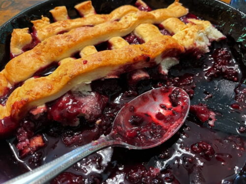 Blackberry cobbler