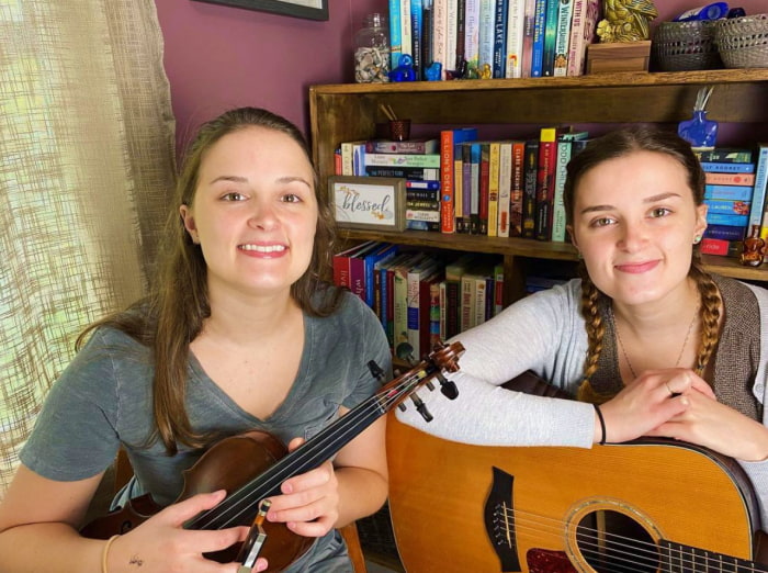 the pressley girls with instruments