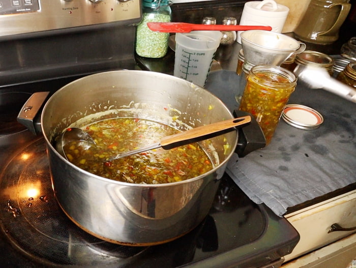 Pot of pepper jelly