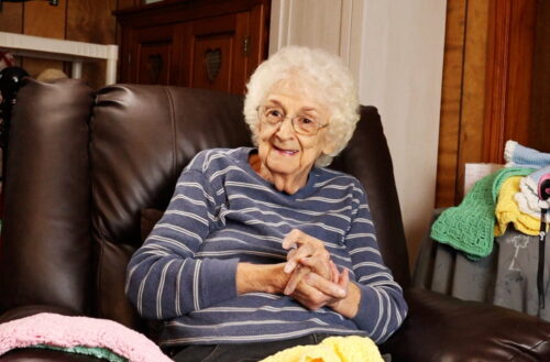 Granny with crochet 