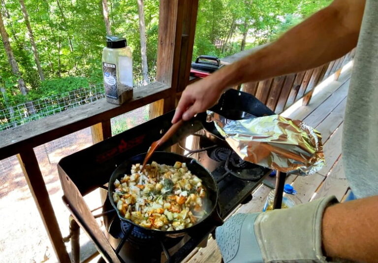 Pan of Fried taters